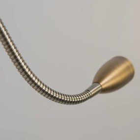 Aplică din bronz cu LED inclus cu braț de lectură - Brescia Combi