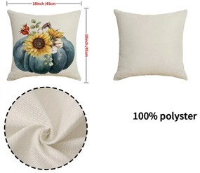 Husa de perna decorativa GRATEFUL 45x45 cm, bej