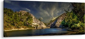 Tablou peisajului cu lac (120x50 cm)