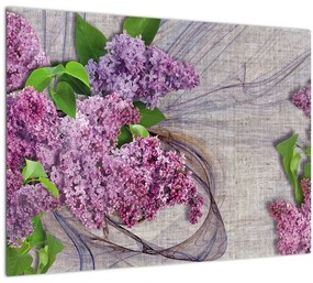 Tablou - Flori de liliac (70x50 cm)