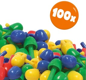Set creativ mozaic pentru copii - Tabla compacta mozaic cu peg-uri colorate