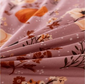 Lenjerie de pat din microfibra PUMPKINS ROSAVIE starorozové Dimensiune lenjerie de pat: 2 buc 70 x 90 cm | 200 x 220 cm