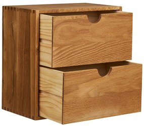 Raft în culoare naturală etajat din lemn de stejar 18 cm Townsville – House Nordic