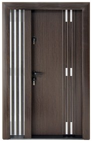 Ușă Metalică cu MDF Arhitect 485D 1G 140 Mahon PVC Dreapta