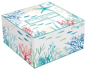 Set porțelan 2 cești și farfurii 110ml Under the sea