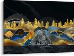 Tablou - Munții aurii (70x50 cm)