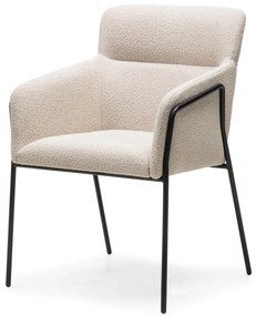 Fotoliu design crem HELSINKI