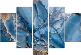 Tablou - Marmură albastră fragmentată (150x105 cm)