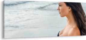 Tablou - Femeia la plajă (120x50 cm)