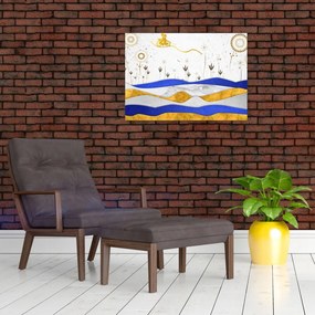 Tablou - Munții aurii (70x50 cm)