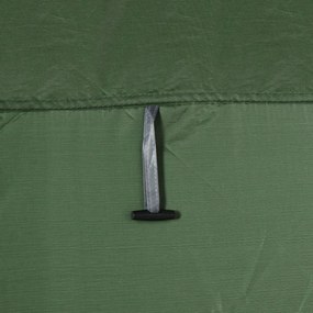 Outsunny Cort de Duș pentru Camping cu Ușă cu Fermoar, Geantă de Transport și Buzunar, 126x124x189 cm, Verde Închis | Aosom Romania