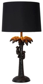 Lucide 10505/81/30 - Lampă de masă COCONUT 1xE27/60W/230V negru