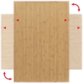 Oglinda de perete B044 NAT, bambus, L