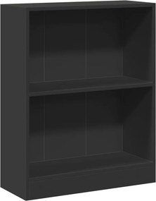 vidaXL Bibliotecă, negru, 60x24x76 cm, lemn compozit