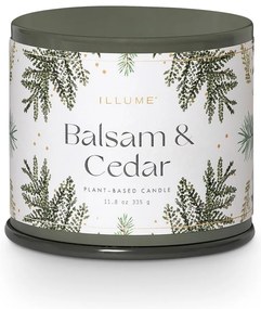 Lumânare parfumată din ceară de soia timp de ardere 50 h Balsam &amp; Cedar – ILLUME x Bloomingville