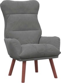 vidaXL fotoliu Gri închis 69 x 74 x 93 cm Catifea