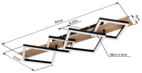 Plafonieră LED Globo 67294D3 BEATRIX LED/30W/230V