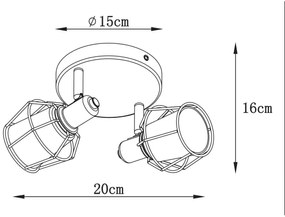 Spot NILA 2xE14/25W/230V Lucide 77977/12/30