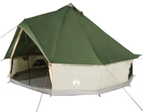 Cort de familie Tipi pentru 8 persoane, verde, impermeabil