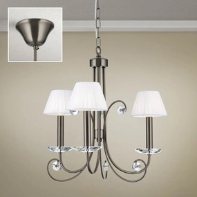 Candelabru stil clasic cu cristal K9 ARIANE 3L nickel inchis