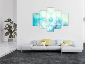 Tablou - Merkaba pe un fundal turcoaz (150x105 cm)