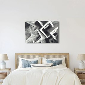 Tablou cu cuburi abstracte (90x60 cm)