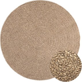 vidaXL Covor ZIZUR, aspect iută, 120 cm, pentru interior și exterior