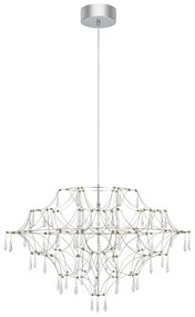 Lustră argintie LED ø 80 cm Efesos – Markslöjd