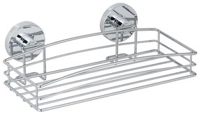 WENKO 20883100 - Poliță rotundă VACUUM-LOC din oțel, 26 x 15,3 cm, crom lucios