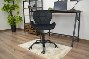 Scaun de birou negru NOTO VELVET