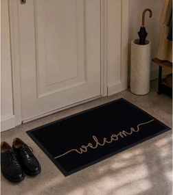 Covoraș intrare Hanse Home Cozy Welcome 45x75 cm, negru