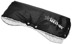 Carucior mânecă Baby Nellys ® minky - alb negru