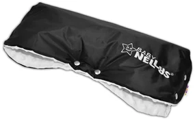 Carucior mânecă Baby Nellys ® minky - alb negru