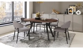 Masă de dining ARTUR, stejar/negru