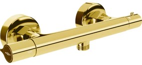 Mexen Slim baterie de duș termostatată, aurie - 77105-50