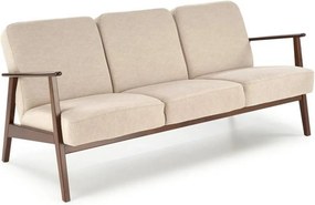 Canapea MILANO 3S, stofa catifelata bej - Castel 15, 175x77x77 cm