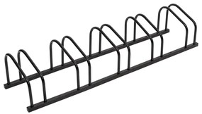 vidaXL Suport de biciclete, pentru 5 biciclete, negru, oțel