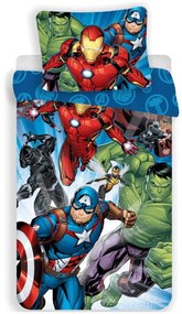 Avengers Brands set de lenjerie 140×200cm, 70×90 cm