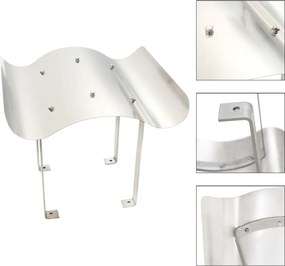 vidaXL Apărătoare de horn, oțel inoxidabil, 60 x 80 x 39 cm