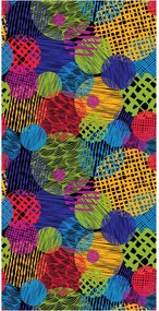 Tapet - Cercuri colorate pe fundal negru