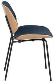 Scaune de dining albastru-închis 2 buc. Elio – Ixia