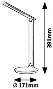 Veioza / Lampa LED de birou reglabila Osias negru
