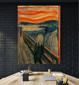Tablou canvas The Scream Edvard Munch 120x80 cm