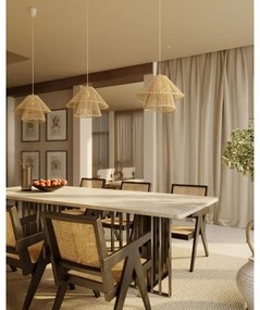 Lustră pe cablu MAXLIGHT P0578 AMALFI 1xE27/15W/230V d. 45 cm bej