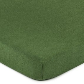 Cearşaf de pat 4Home jersey, verde măsliniu, 180 x 200 cm