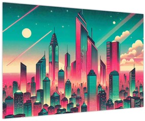 Tablou – Metropolă în stil pop-art (90x60 cm)