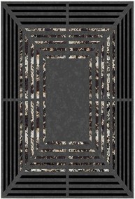 Covor M5131 - V2, 80x120 cm, forma dreptunghiulara, poliester, negru/g