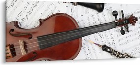 Tablou - Unelte muzicale (120x50 cm)