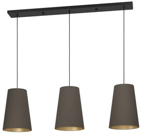 Lustră pe cablu Eglo 390196 PETROSA 3xE27/40W/230V maro