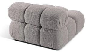 Modul pentru canapea modulară gri deschis cu tapițerie din țesătură bouclé (de mijloc) Bellis – Micadoni Home